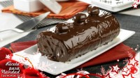 Brazo gitano de chocolate relleno de crema de castañas